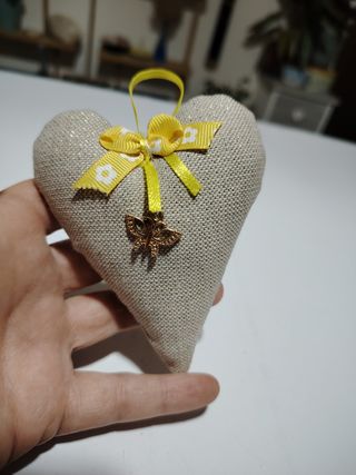 Cuoricino portaprofumo shabby chic