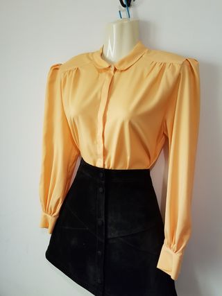 60s camisa cuello bebé