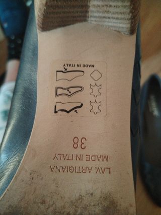 Zapato MARIPE' tacón azul marino 40