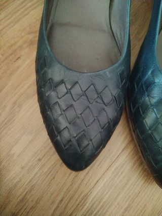 Zapato MARIPE' tacón azul marino 40