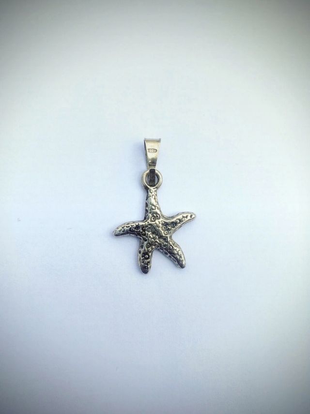 Ciondolo pendaglio stella marina argento