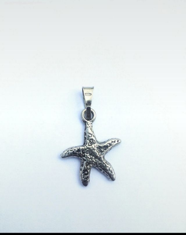 Ciondolo pendaglio stella marina argento