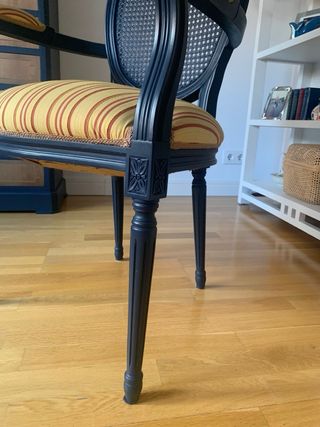 2 Sillas Comedor Azul-Amarillo