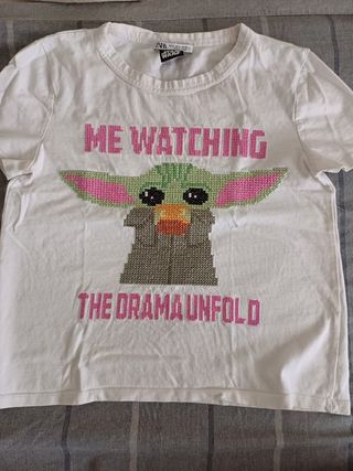 Camiseta Grogu de Star wars de Zara