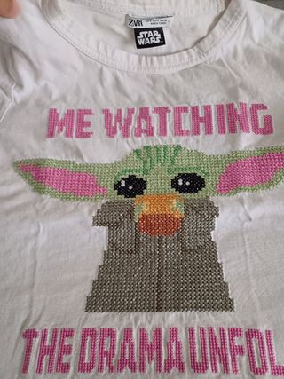 Camiseta Grogu de Star wars de Zara