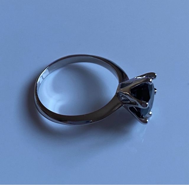 Anello Solitario Moissanite Argento 2 CT