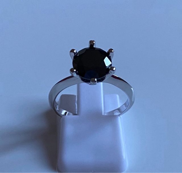 Anello Solitario Moissanite Argento 2 CT