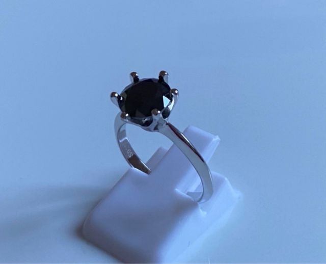 Anello Solitario Moissanite Argento 2 CT