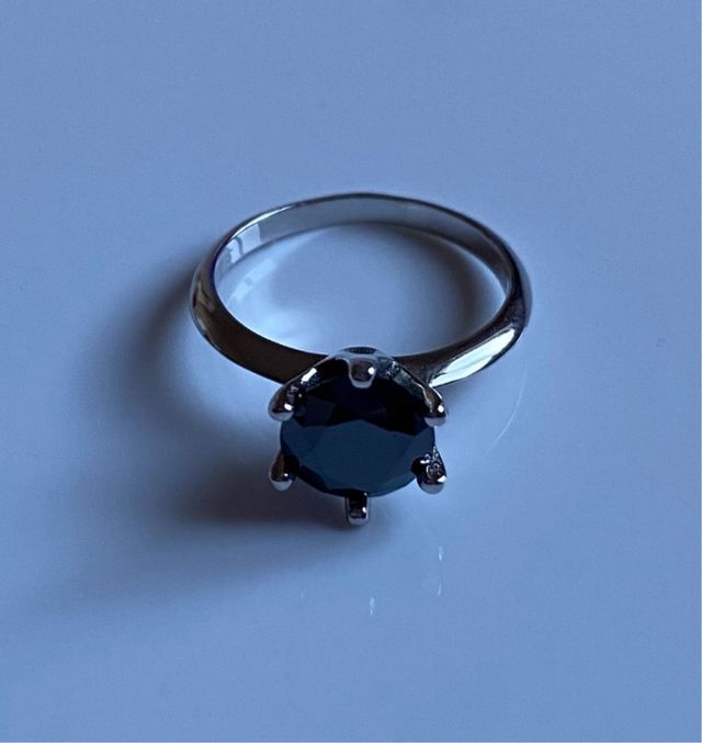 Anello Solitario Moissanite Argento 2 CT