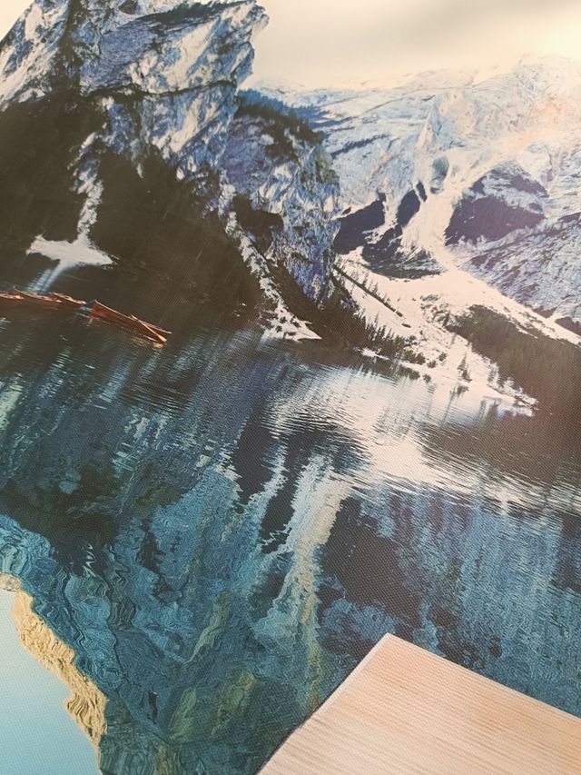 Láminas decorativas Lago alpino 70x50cm