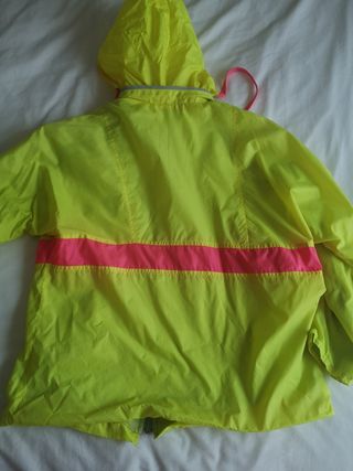 Chaqueta Reebok vintage fosforita, amarilla y rosa