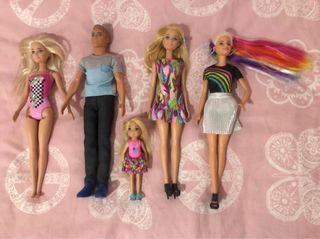 Muñecas Barbie - 5 piezas