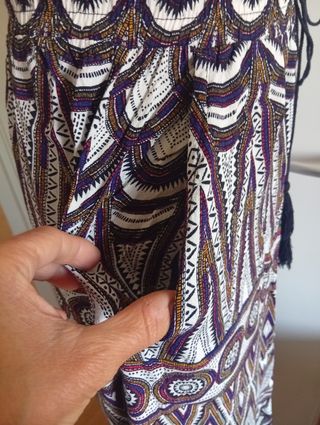 Gonna lunga etnica multicolor taglia S/M