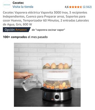 Extractor zumo AMZCHEF + Vaporeta Cecotec