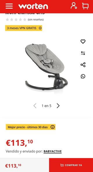 Hamaca Moni Clarissa Electric bouncer