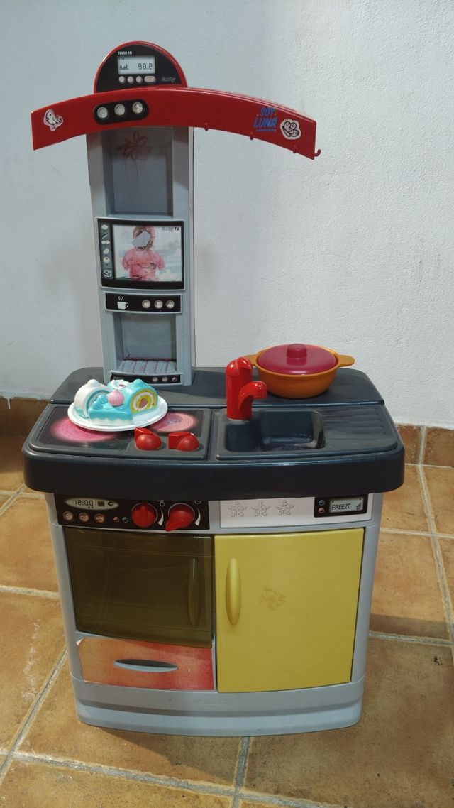 Cesta de pícnic VTech Rosa ,cocinita y ustensilios