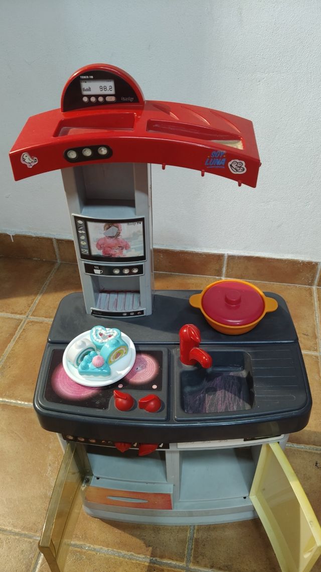 Cesta de pícnic VTech Rosa ,cocinita y ustensilios