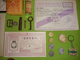 Lote antiguo. Guerra Civil Billetes Lotería Tabaco