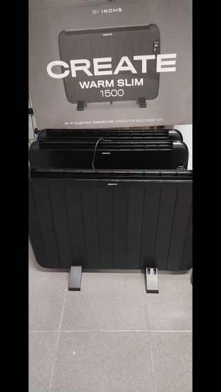 Convector eléctrico a estrenar, en su caja