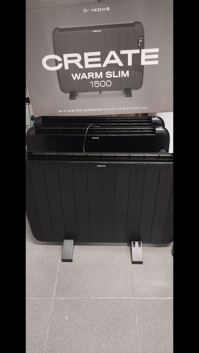 Convector eléctrico a estrenar, en su caja