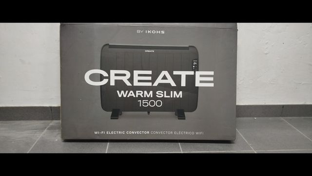 Convector eléctrico a estrenar, en su caja