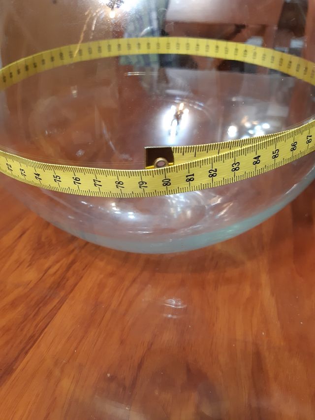 Pecera de cristal globo grande