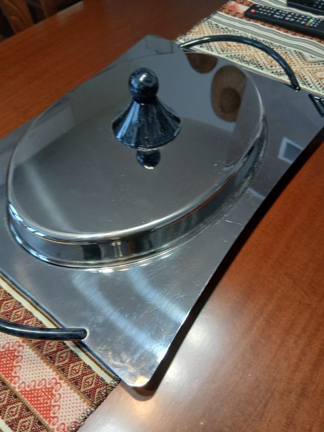 Vassoio da portata in acciao 