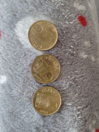 7 Monedas 5 Ptas. España