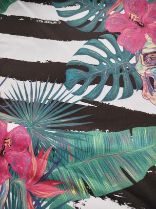 Tela Loneta - Calaveras Tropicales