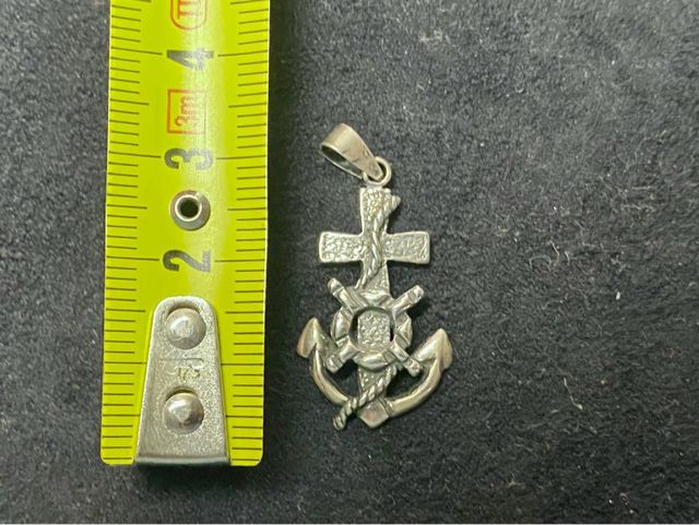 Cruz marinera plata 925