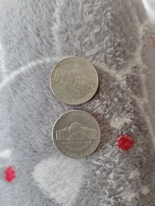 2 Monedas Americanas - 5 centavos escucho ofertas