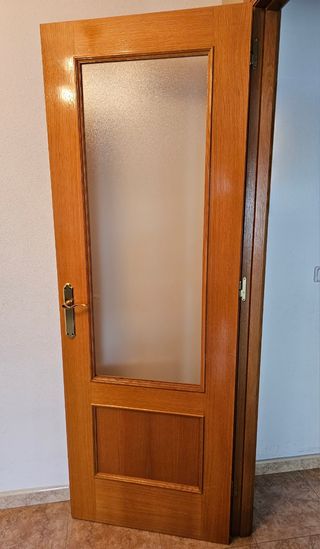 6 Puertas de madera de roble macizas