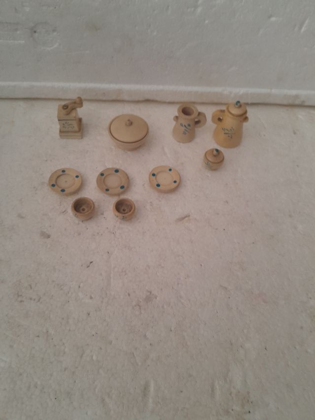 Set miniature cucina in legno