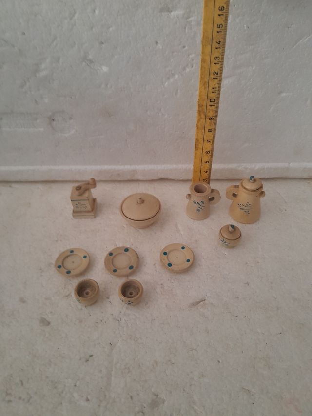 Set miniature cucina in legno