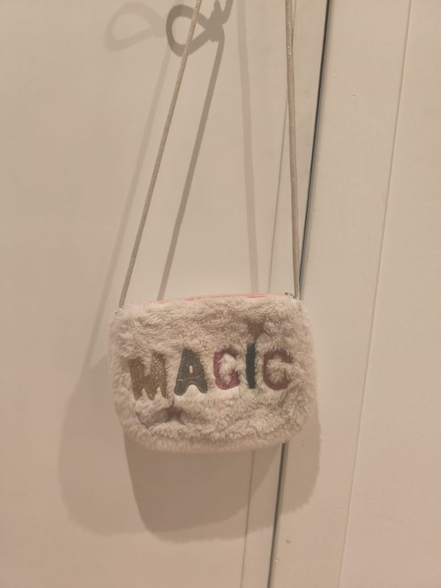 Bolso infantil de pelo - Blanco/Multicolor