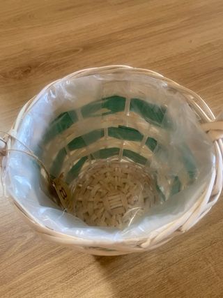 CESTA PARA PLANTA BUAR  HECHA A MANO