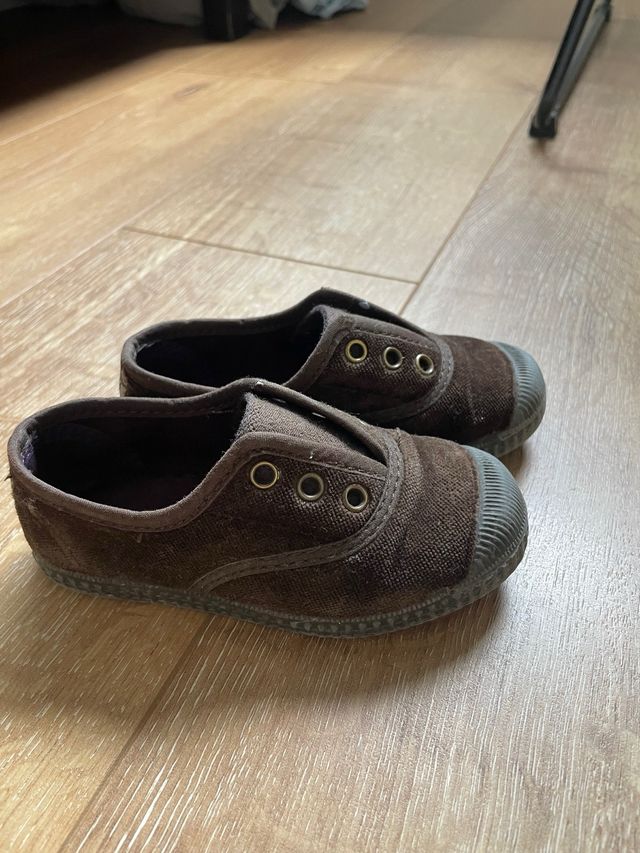 Zapatillas Cienta ante marrón talla 24 niño niña