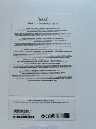 iPad 7th generation 128GB y funda Otterbox