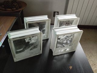 4 Bloques vidrio Vitrablok