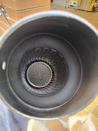 Tubo escape carbono moto kart