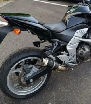 Tubo escape carbono moto kart