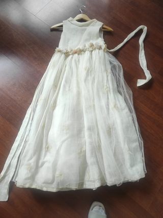 Vestido comunión niña romántico vintage 
