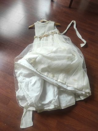 Vestido comunión niña romántico vintage 