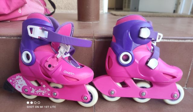 Patines en linea Oxelo niña, talla 26-28
