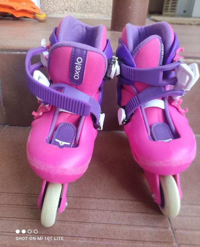 Patines en linea Oxelo niña, talla 26-28
