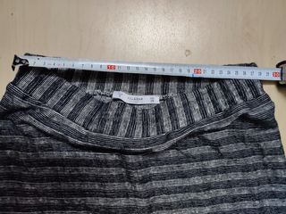 Falda Pull&Bear rayas gris-negro talla S