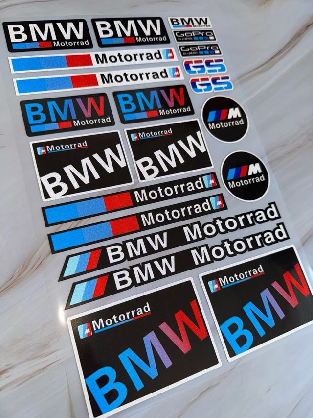 PACK PEGATINAS CARENADO MOTO BMW MOTORRAD GS RR GT