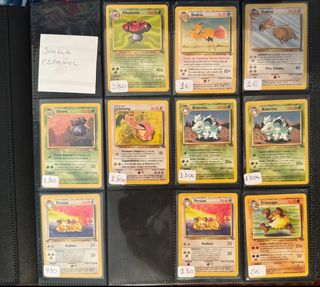 Cartas Pokémon vintage