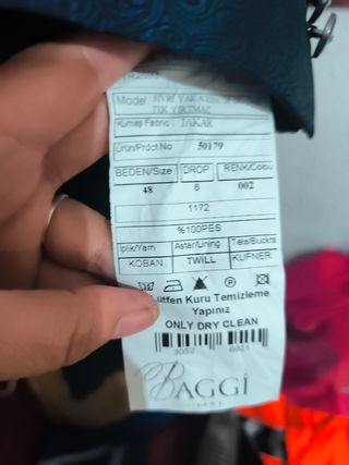 Conjunto traje baggi