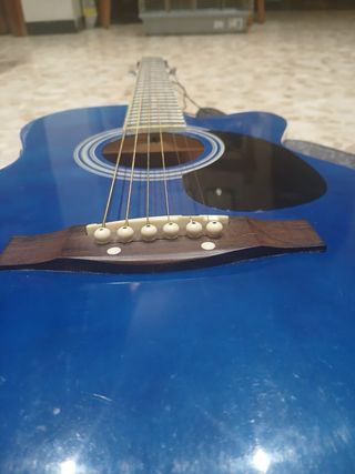 Guitarra elctro Acústica Azul